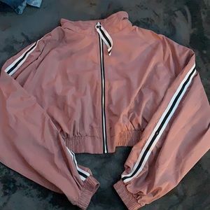 Wind breaker crop top